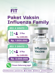 Vaksin influenza Jakarta Selatan di Klinik FIT Pondok Indah