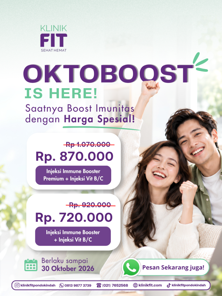 Infus vitamin Jakarta Selatan di Klinik FIT Pondok Indah